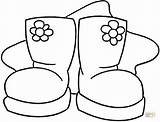 Snow Boots Coloring Pages sketch template
