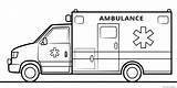 Printable Ambulance Coloring Pages sketch template