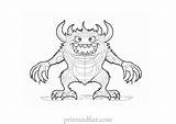 Monster Coloring Page  Fun And Creative Sheets sketch template