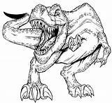 Coloriage T Rex Attaque  Télécharger Et Imprimer Gratuit Sur sketch template