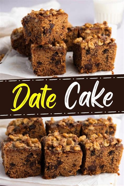 Easy Date Cake Recipe With Raisins and Nuts - Insanely Good