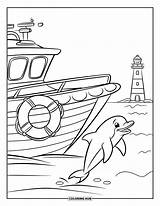 70  Boat Coloring Pages For Kids & Adults Free Printable PDFs sketch template
