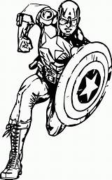 Avengers Captain America Coloring Pages  Free Printable Sheets sketch template