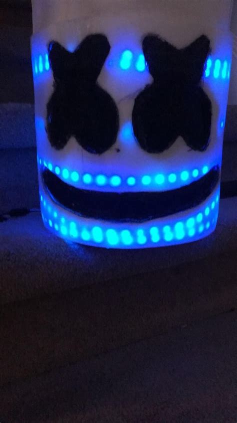 Marshmello helmet for Halloween | Marshmello helmet, Helmet, Halloween