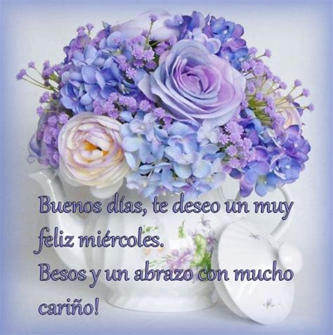 Feliz Miércoles con flores imágenes - BonitasImagenes.net