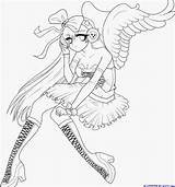 Anime Emo Girl Coloring Pages At GetDrawings  Free Download sketch template