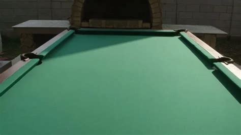 Outdoor billiard table area at back gard... | Stock Video | Pond5