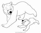 Running Bears Coloring Page For Kids  Free Brother Bear Printable sketch template