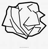 Crumpled Paper Coloring Page  Cartoon Clipart HD Png sketch template