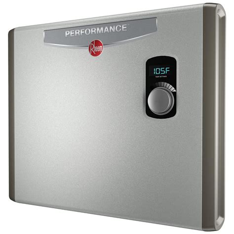 Rheem Performance 36 kw Self-Modulating 6 GPM Electric Tankless Water ...