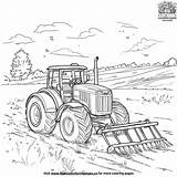 Tractor Rake Coloring Pages sketch template