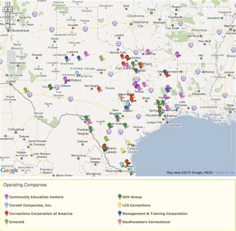 Map Of Texas Prisons - Oconto County Plat Map