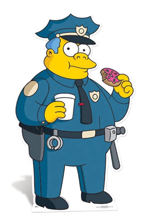 Lifesize Cardboard Cutout of Police Chief Wiggum From The Simpsons buy ...