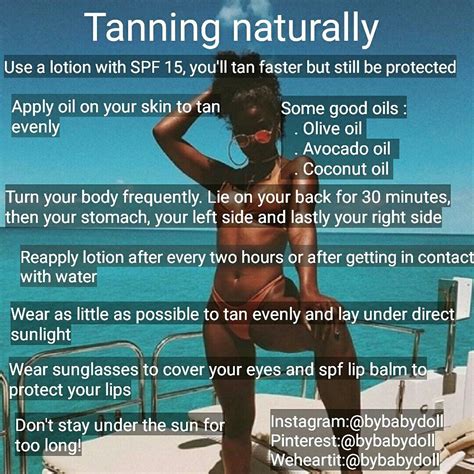 Pin on My posts | Tanning skin care, Natural tanning tips, How to tan ...