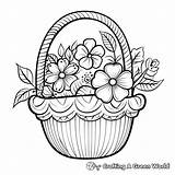 Flower Basket Coloring Pages  Free & Printable sketch template
