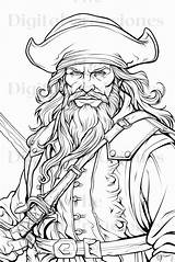 Pirates Coloring Book 25 Adults And Kids Printable  Etsy In sketch template