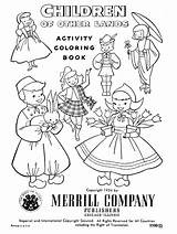 Coloring Children Pages Vintage Colouring Lederhosen Book Lands Other  sketch template
