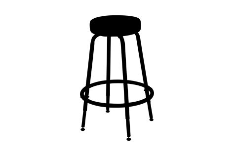 Stool Silhouette Graphic by Illustrately · Creative Fabrica