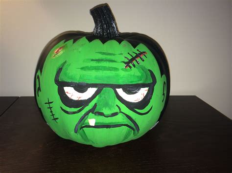 Painted Frankenstein Pumpkin | Halloween pumpkins painted, Frankenstein pumpkin, Pumpkin ...