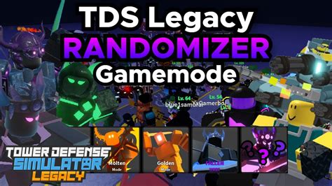 TDS Legacy RANDOMIZER GAMEMODE - Tower Defense Simulator Legacy Roblox - YouTube