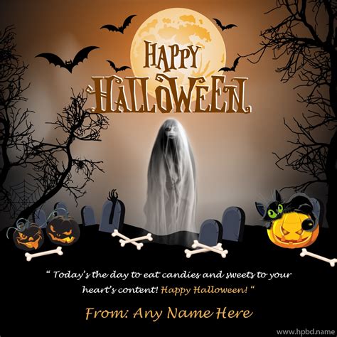 Happy Halloween Wishes Images With Name