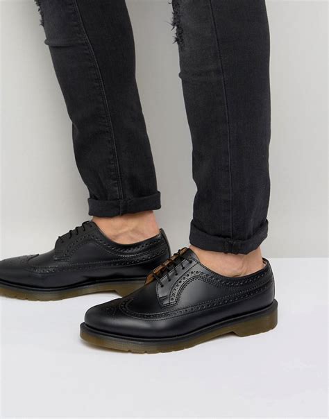 Lyst - Dr. Martens 3989 Brogues In Black in Black for Men