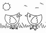Coloring  Easter Chickens Marias Place sketch template