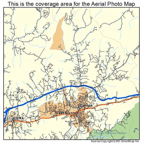 Aerial Photography Map Of West Canton, Nc North Carolina 5CC