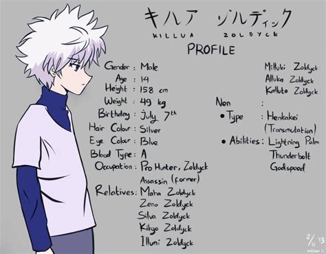 Killua zoldyck nen type 2021