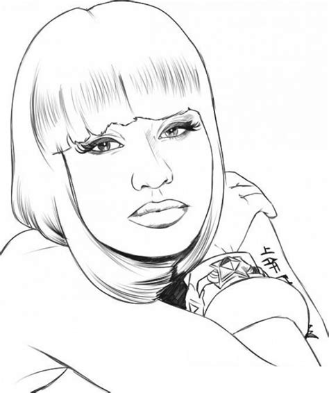 Nicki Minaj Coloring Pages For Free | Educative Printable