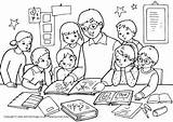 Classroom Class Colouring Pages Sketch Coloring Page sketch template