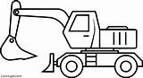Digger Moving Parts Craft Sketch Coloring Page sketch template