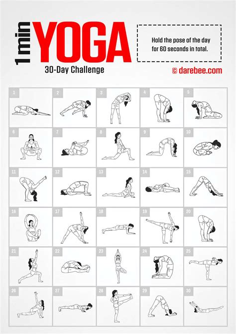 1 Min - YOGA 30-Day Challenge MORE PHOTOS : #yoga #Meditation #yogashop ...