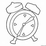 Mechanical Alarm Clock Coloring Page » Turkau sketch template