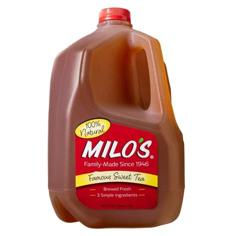 Milo’s Famous Sweet Tea, 100% Natural, 128 Fl. Oz. - Walmart.com ...