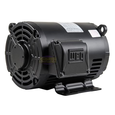 7.5 HP 3 Phase Electric Motor Air Compressor Duty 184T Frame 3500 RPM ...