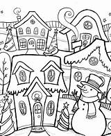 Printable Winter Scene Coloring Pages  Home sketch template