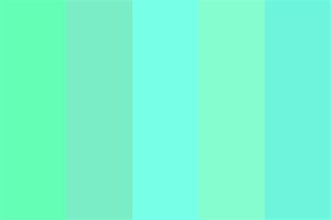 Sea blue-green Color Palette