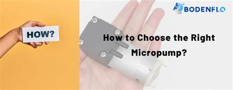 What Type of Pump Is a Micropump? - BODENFLO