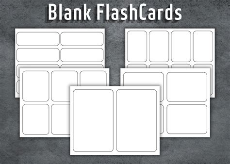 Printable Flashcards, Flash Cards Template, Blank Flash Cards, School ...