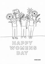 WomenS Day 2024 Coloring Sheet  Fancy Jaynell sketch template