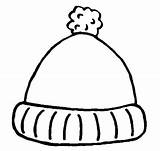 Winter Clothing  Cute Hat For In Coloring Page sketch template