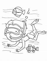 Sea diver coloring page  Download Free For sketch template