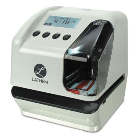 Lathem LT5000 automatic Two Line stamp machine