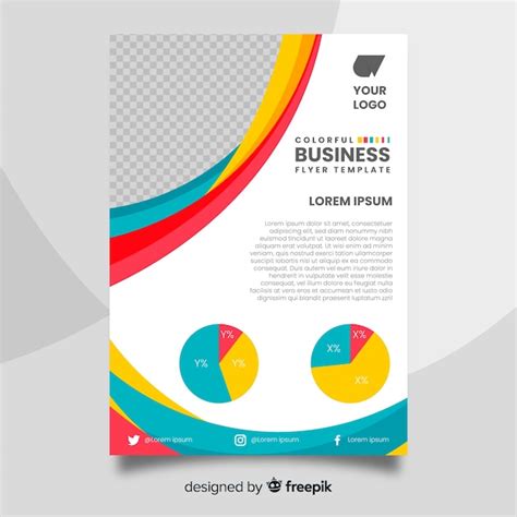 Free Vector | Colorful business flyer template