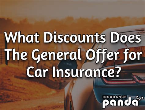 What Discounts Does The General Offer for Car Insurance?