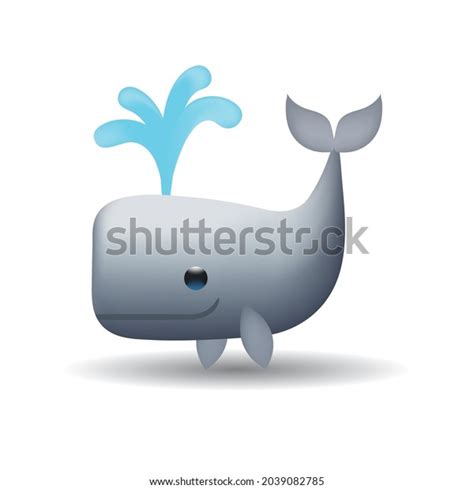 Whale Vector Emoji Illustration Isolated On Stock Vector (Royalty Free ...