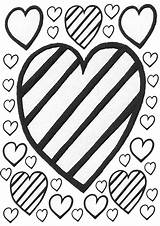Heart Coloring Pages For Kids sketch template