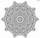 Complex Mandala Coloring Pages sketch template