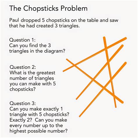 1001 Math Problems: The Chopsticks Problem